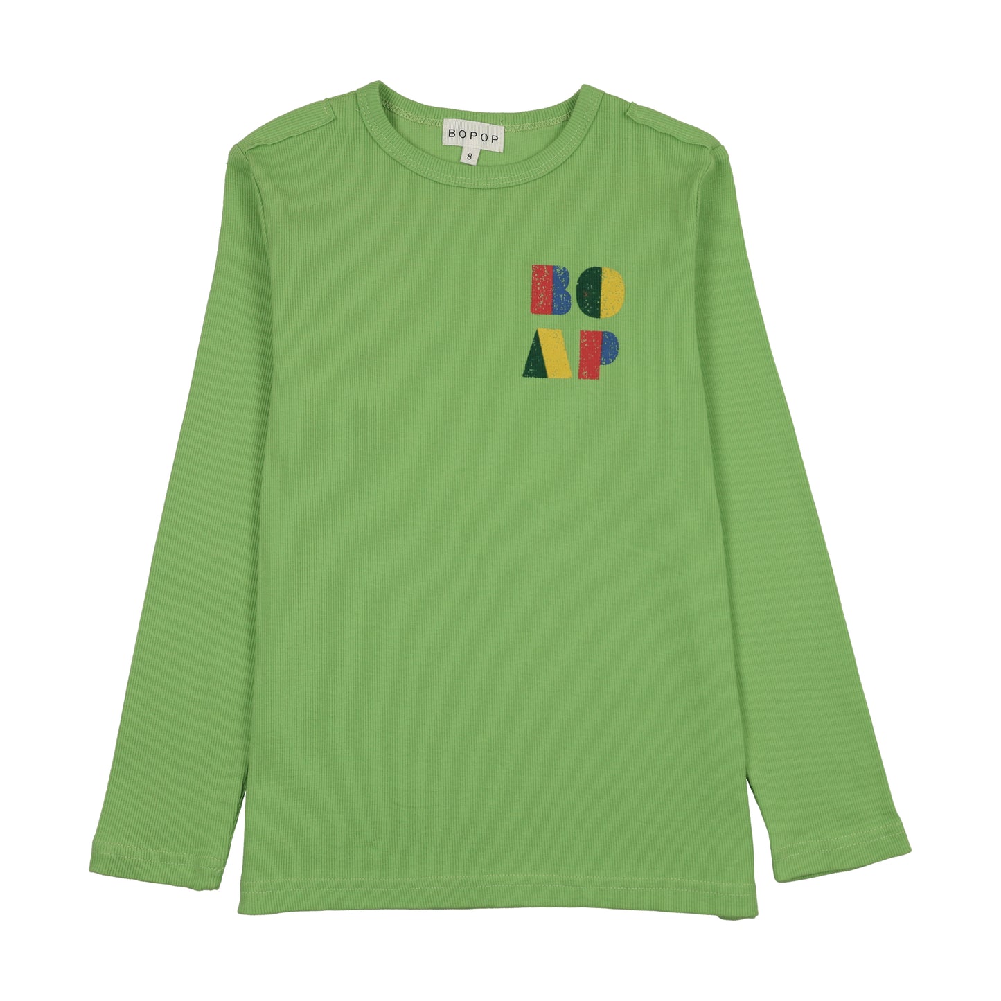 BOPOP GREEN LOGO POCKET TSHIRT