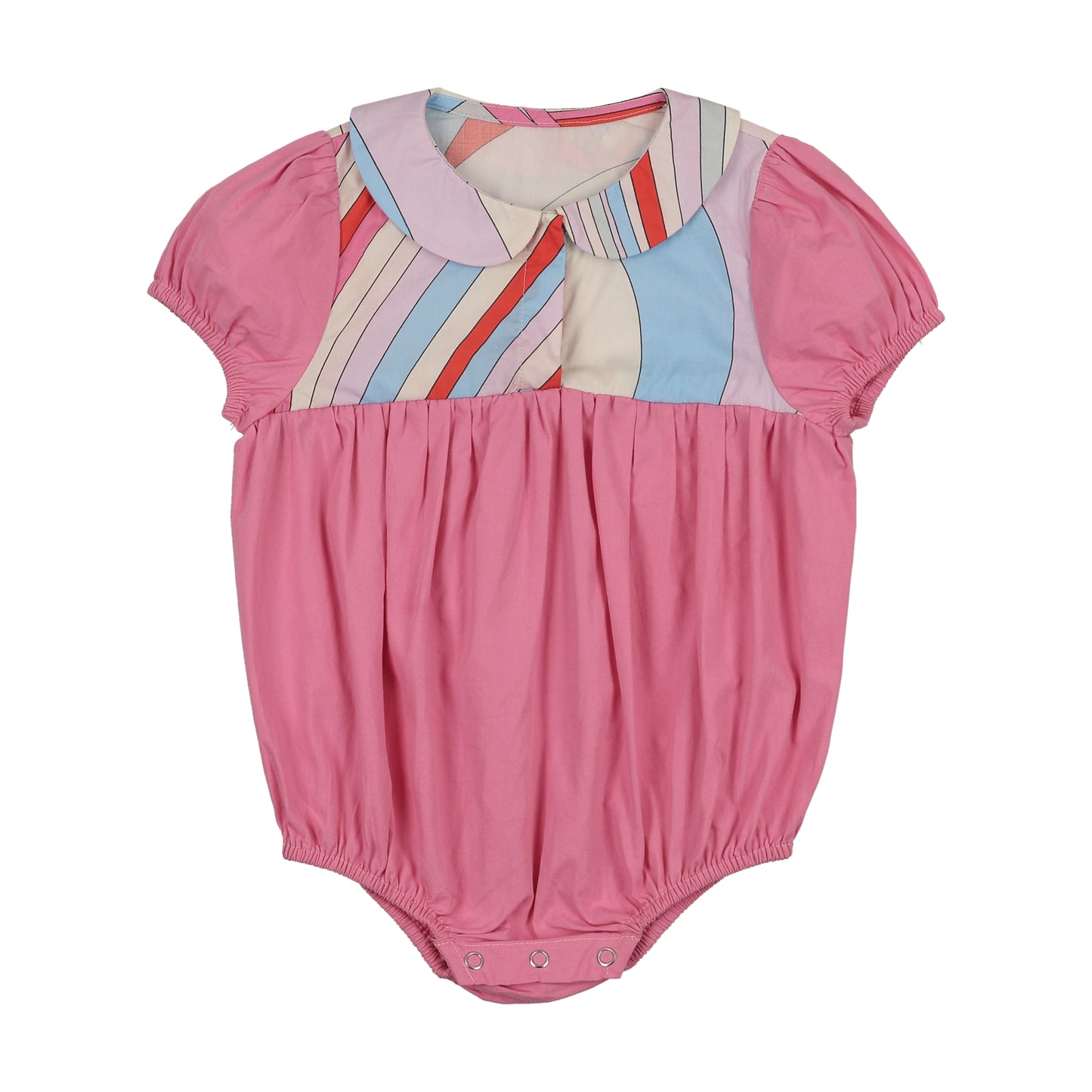 BOPOP HOT PINK DESIGN COLLAR ROMPER