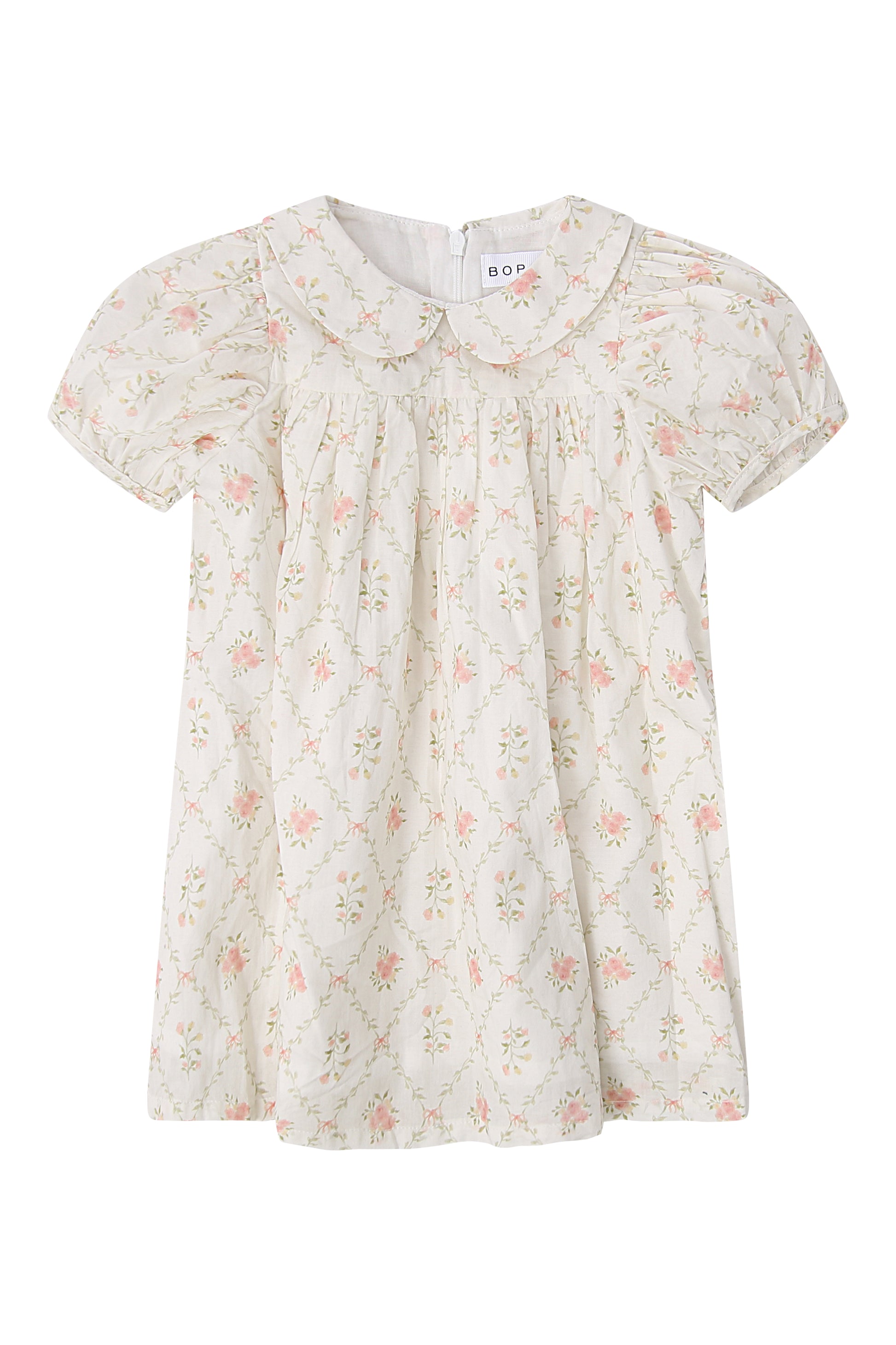 Pastel Green/pink Floral Bunch Dress | Size 5 by Bopop Pastel Green/pink Floral Bunch Dress | Size 5 by Bopop