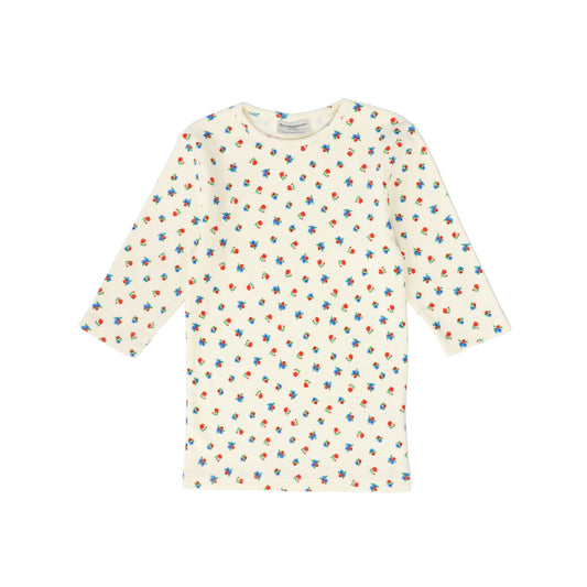 THE CAMPAMENTO WHITE FLORAL PRINTED TEE
