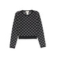 TWINSET BLACK/WHITE  DIAMOND DESIGN SWEATER