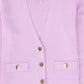 TWINSET LAVENDER BUTTON CARDIGAN