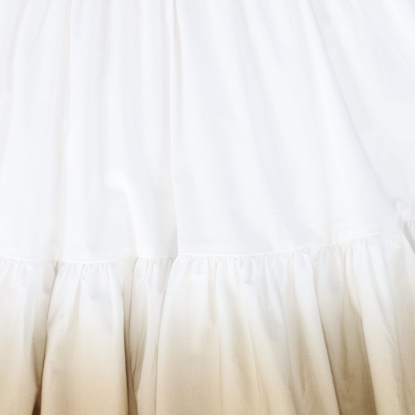 TWINSET WHITE/CAMEL OMBRE SKIRT