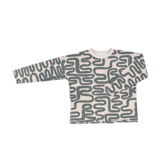 BOOSO GREEN/BEIGE T-SHIRT