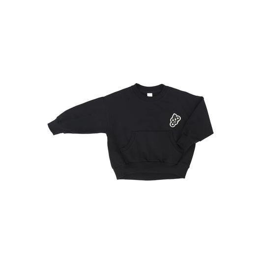 BOOSO BLACK POCKET SWEATSHIRT