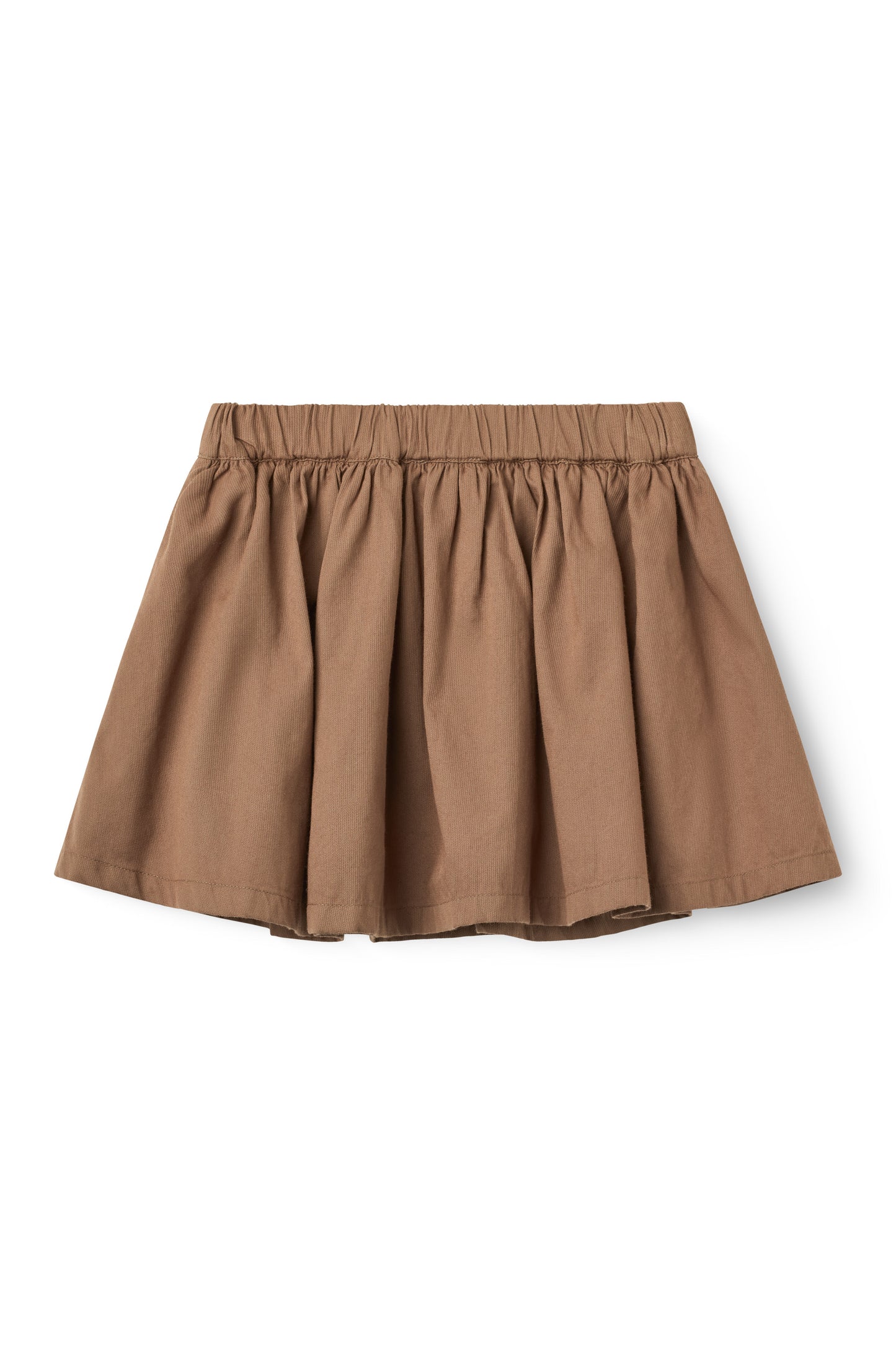 COPENHAGEN COLOR WALNUT TWILL FLARE SKIRT