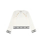 TWINSET OFF WHITE LOGO TRIM SWEATER