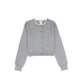 TWINSET GREY KNIT BUTTON CARDIGAN