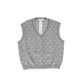 TWINSET GREY LOGO PRINT VEST