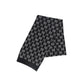 TWINSET BLACK/WHITE LOGO PRINT SCARF