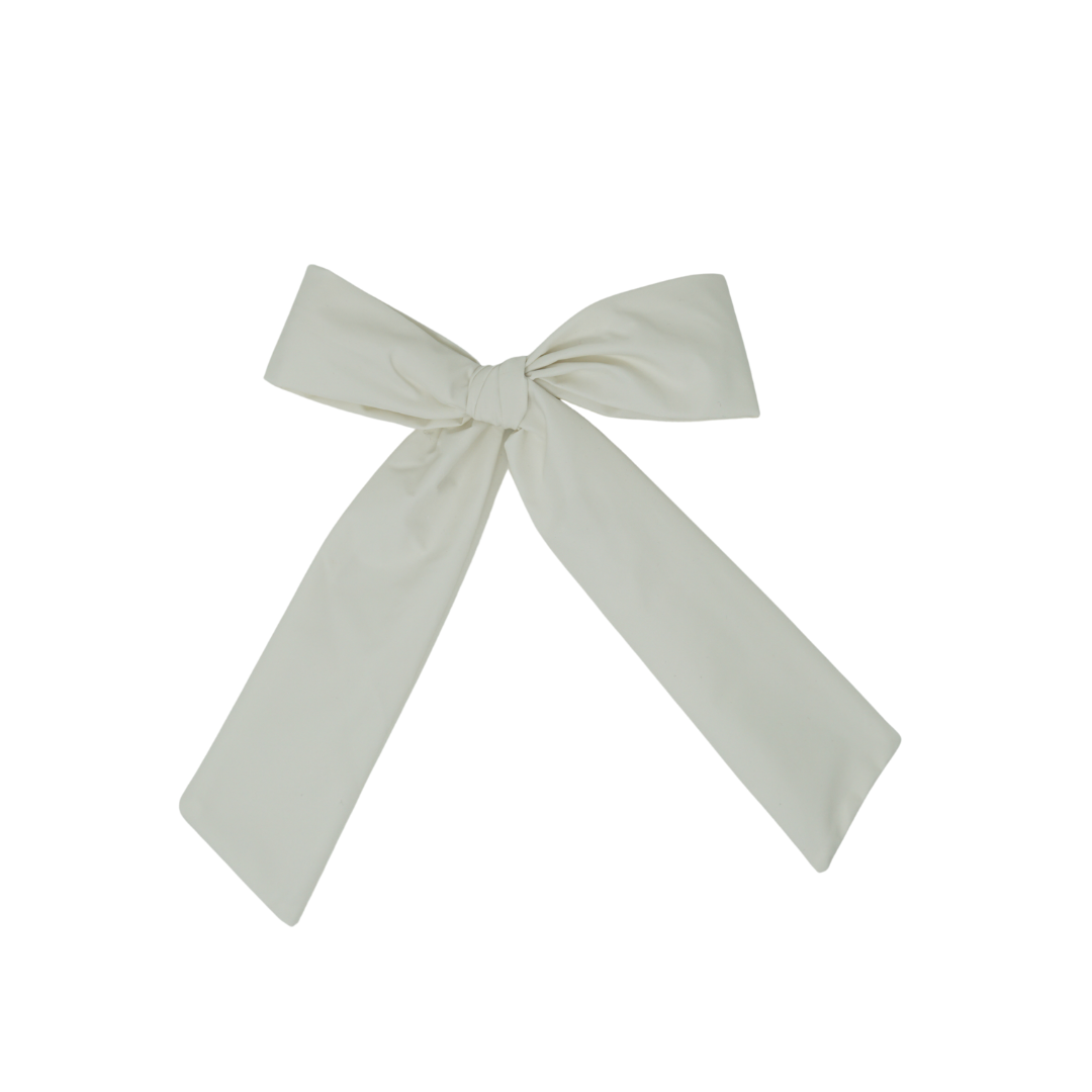 BANDEAU CREAM TAFFETA BOW [FINAL SALE]