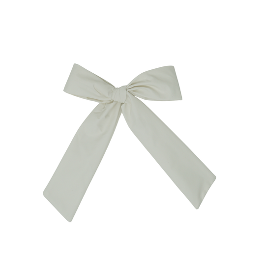 BANDEAU CREAM TAFFETA BOW [FINAL SALE]