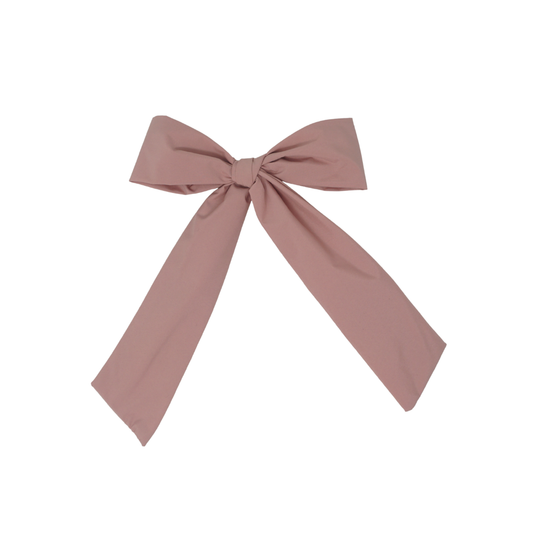 BANDEAU MAUVE PINK TAFFETA BOW [FINAL SALE