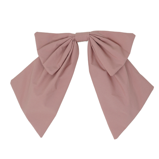 BANDEAU MAUVE PINK TAFFETA OVERSIZED  BOW [FINAL SALE