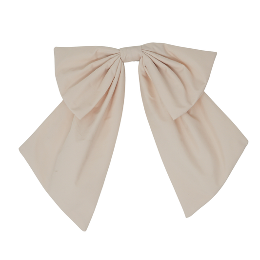 BANDEAU PALE PINK TAFFETA OVERSIZED BOW [FINAL SALE]