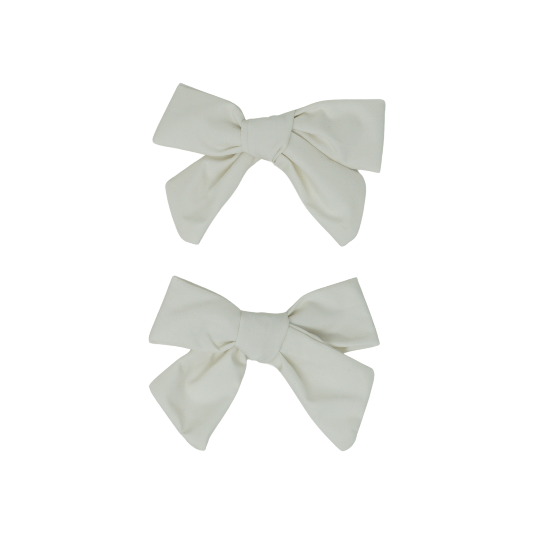 BANDEAU CREAM MINI TAFFETA BOW SET [FINAL SALE]