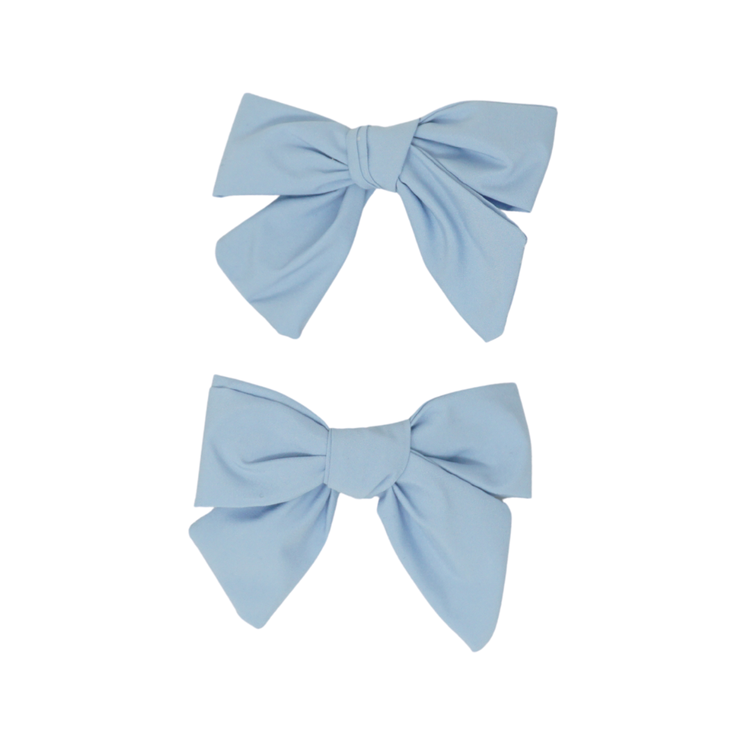 BANDEAU LIGHT BLUE MINI TAFFETA BOW SET [FINAL SALE]