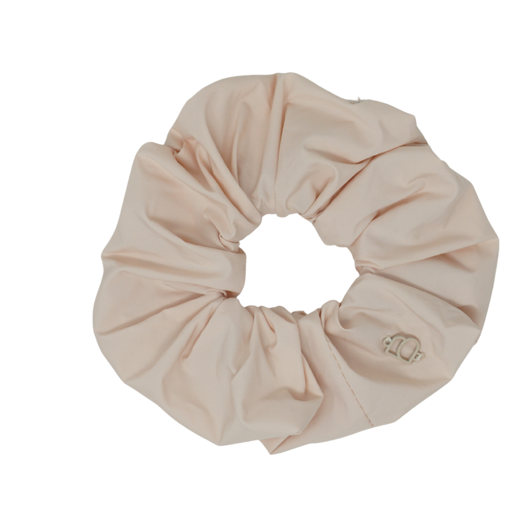 BANDEAU PALE PINK TAFFETA SCRUNCHIE [FINAL SALE]