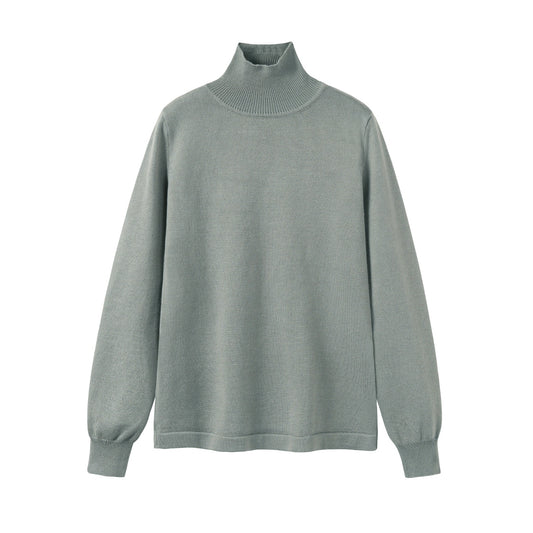 NOUNELLE SAGE GREEN KNIT TURTLENECK