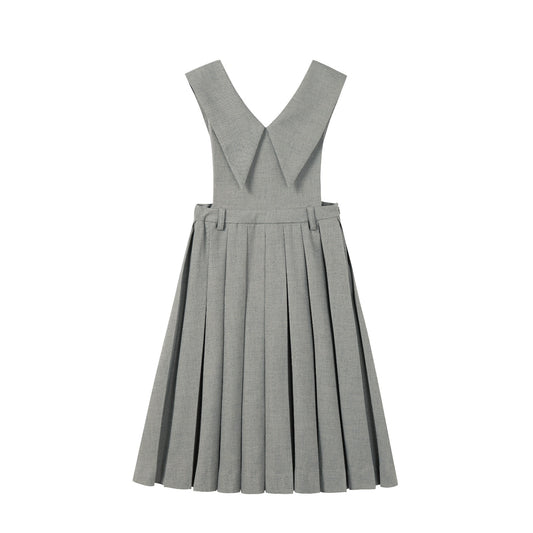 NOUNELLE SAGE SAILOR COLLAR PLEATED JUMPER