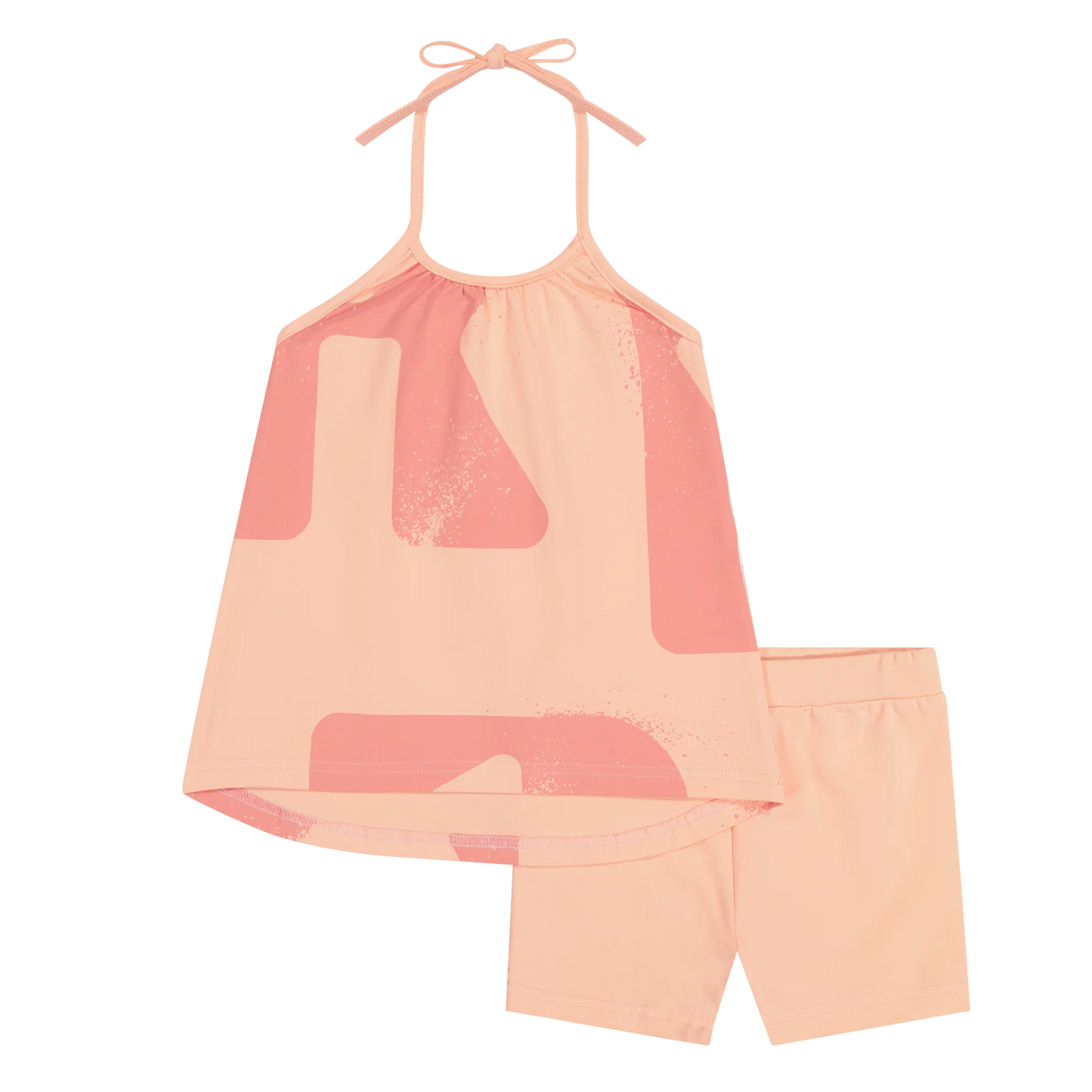 RETRO KID PINK CORAL LOGO SET