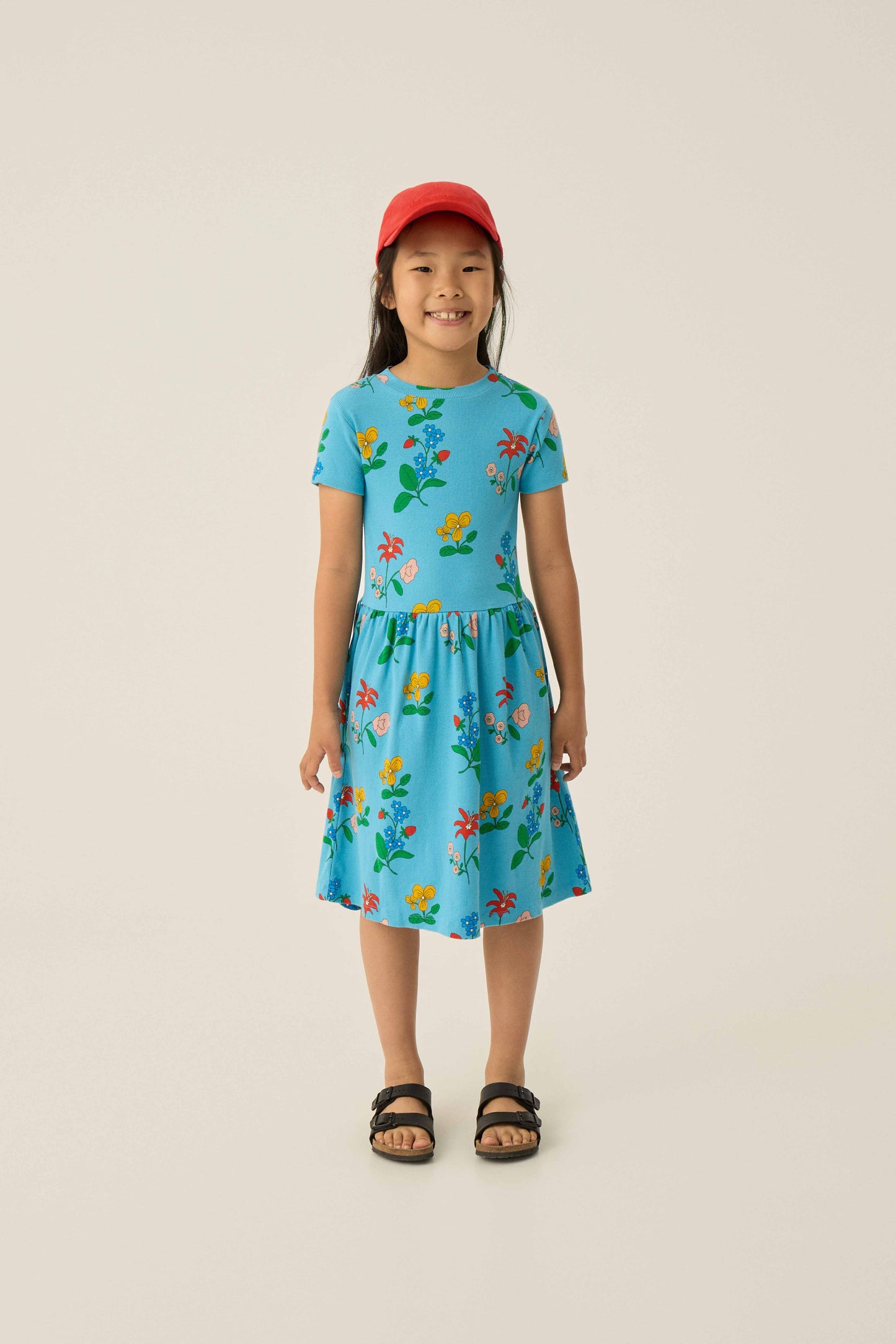 THE CAMPAMENTO BLUE FLORAL SKIRT [FINAL SALE]