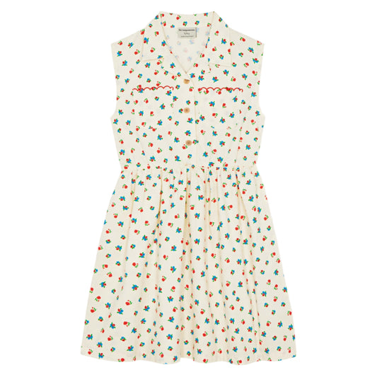 THE CAMPAMENTO WHITE FLORAL PRINTED DRESS