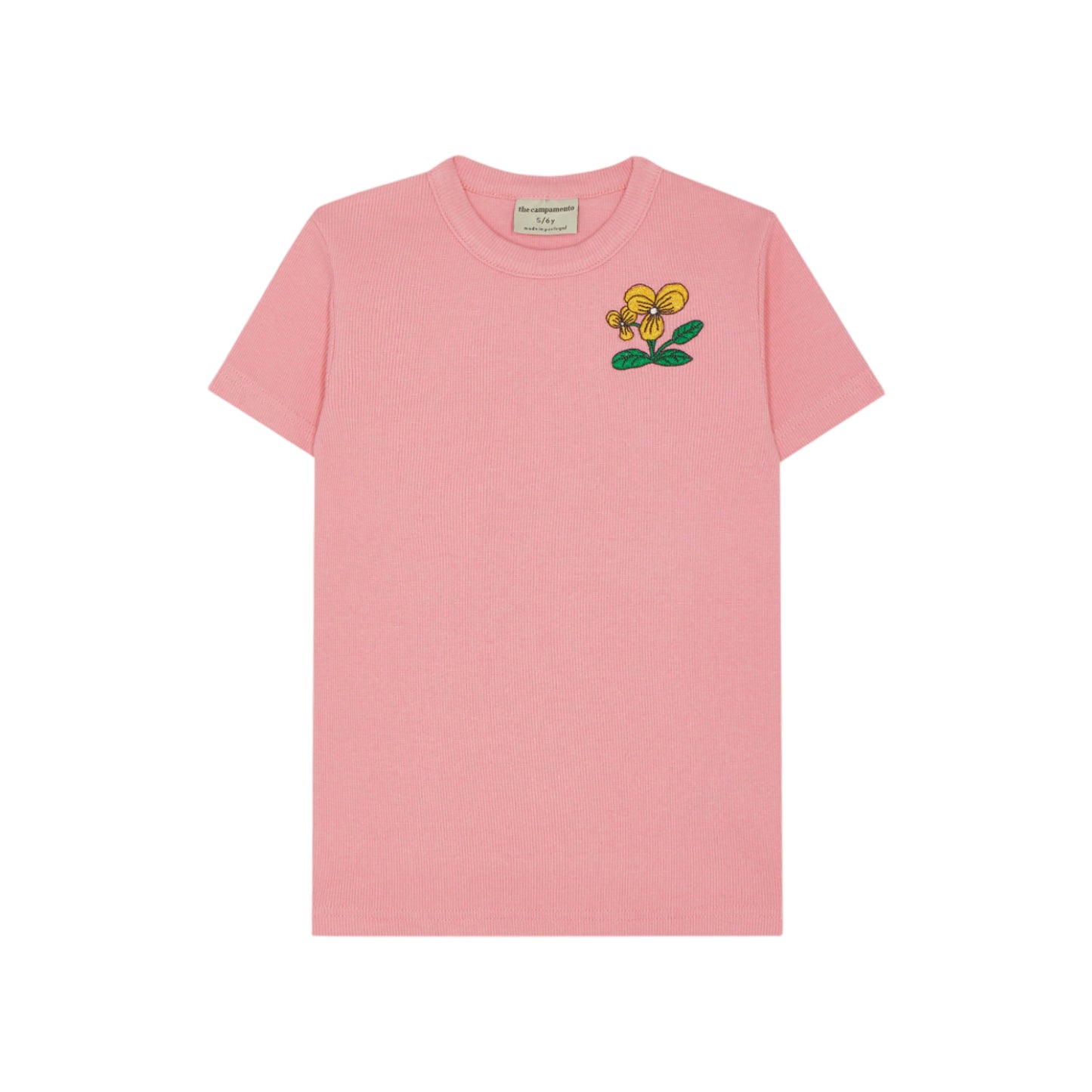 THE CAMPAMENTO PINK FLOWER PATCH TEE [FINAL SALE]