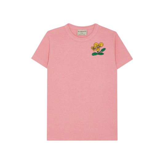 THE CAMPAMENTO PINK FLOWER PATCH TEE