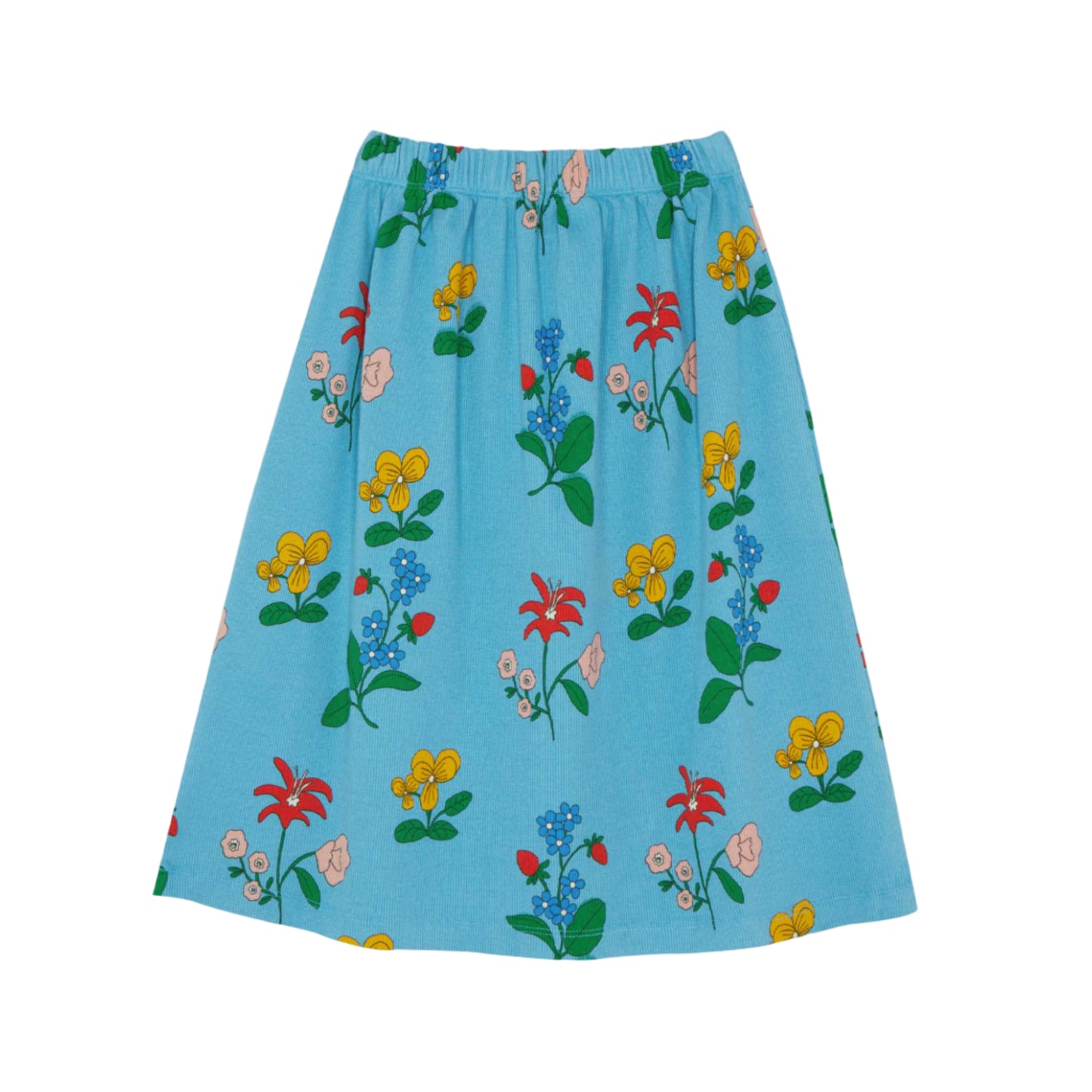 THE CAMPAMENTO BLUE FLORAL SKIRT [FINAL SALE]