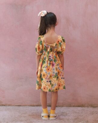 YELL OH FLORAL PUFF SLEEVE DRESS [FINAL SALE]