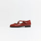 TANNERY & CO DEEP RED CROSS STRAP SHOE