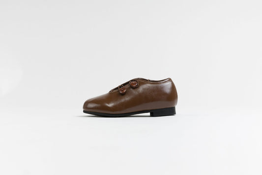 TANNERY & CO BROWN DOUBLE BUCKLE SHOE