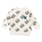 LOUD ECRU/BLACK LOGO PRINT SWEATSHIRT