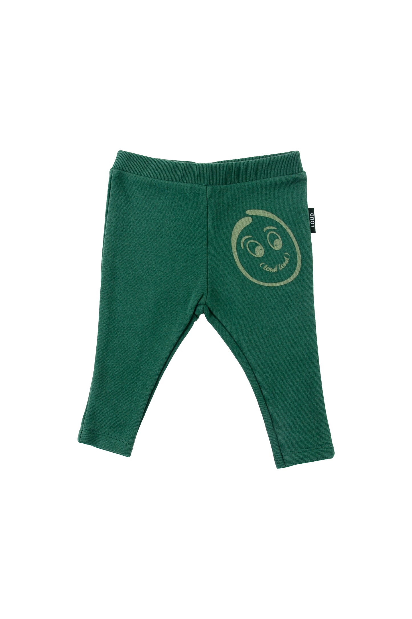 LOUD DARK GREEN LOGO LEGGINGS