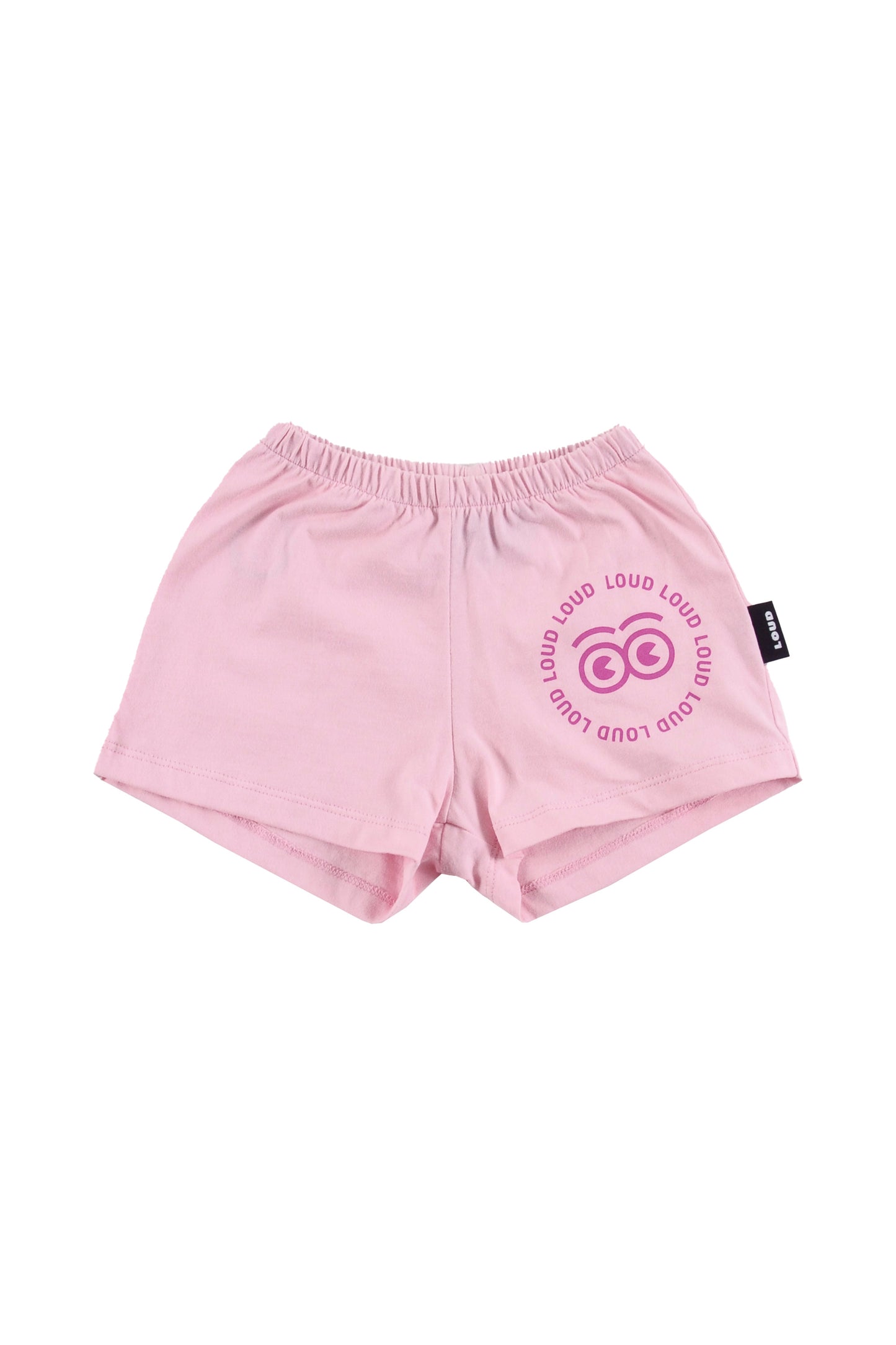 LOUD PINK LOGO SHORTS