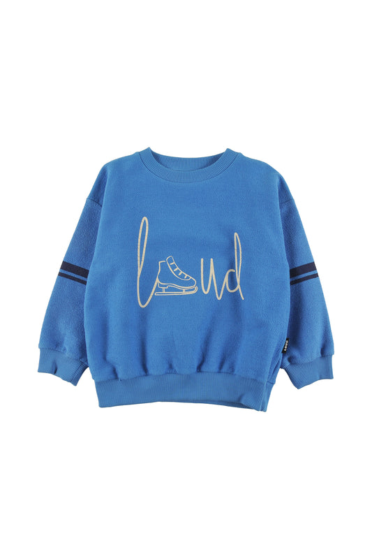 LOUD SEA BLUE CONTRAST STRIPE SKATE SWEATSHIRT