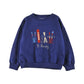 LOUD NAVY SKI PRINT SWEATSHIRT