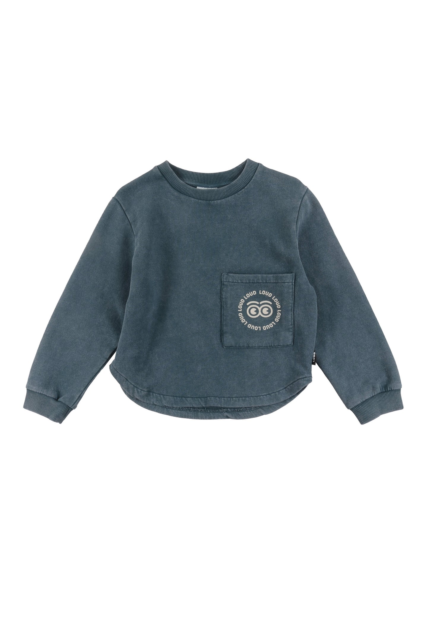 LOUD GREEN WASH LOGO POCKET SWEATSHIRT
