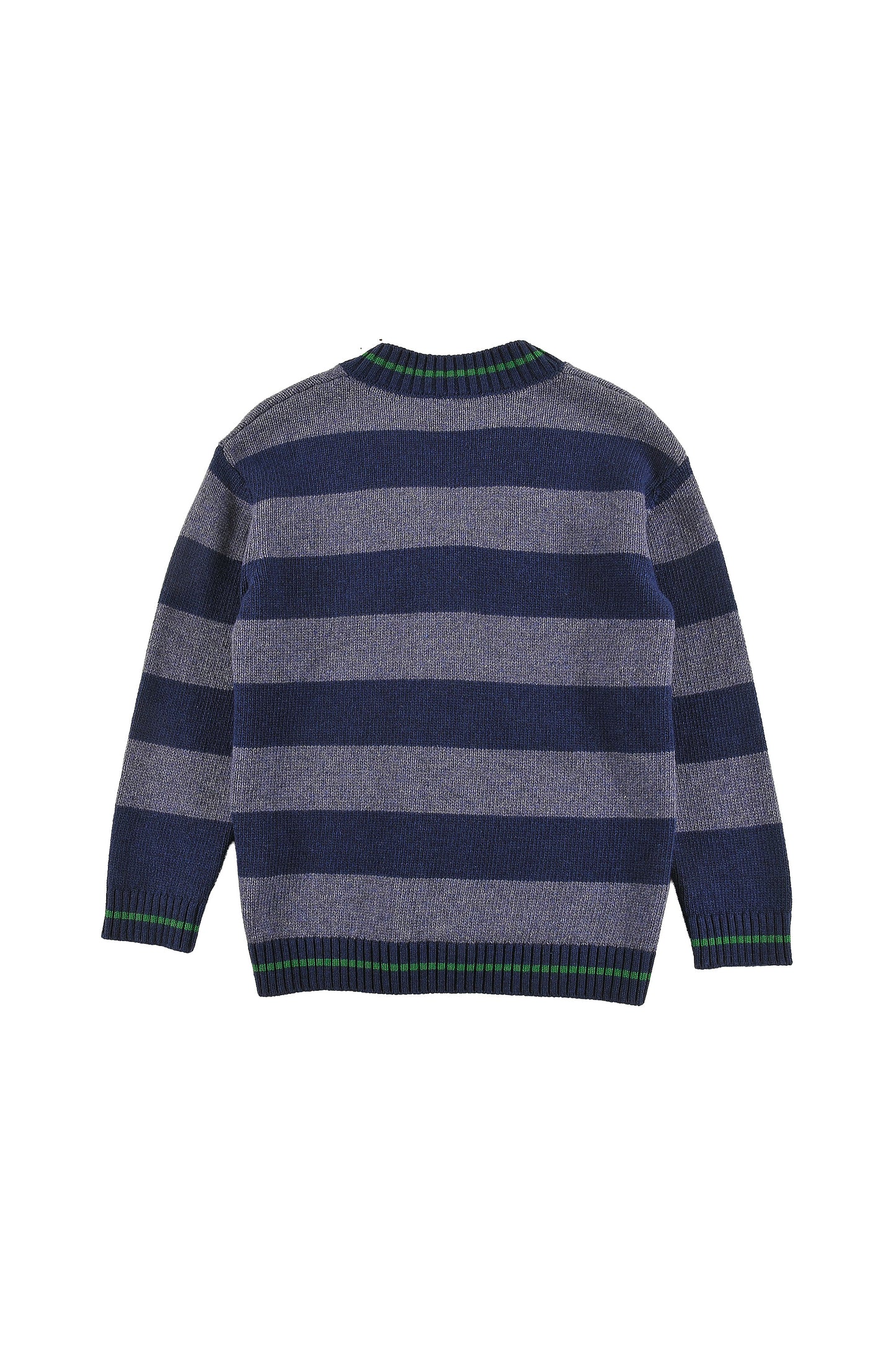 LOUD NAVY STRIPED PATCH CARDIGAN
