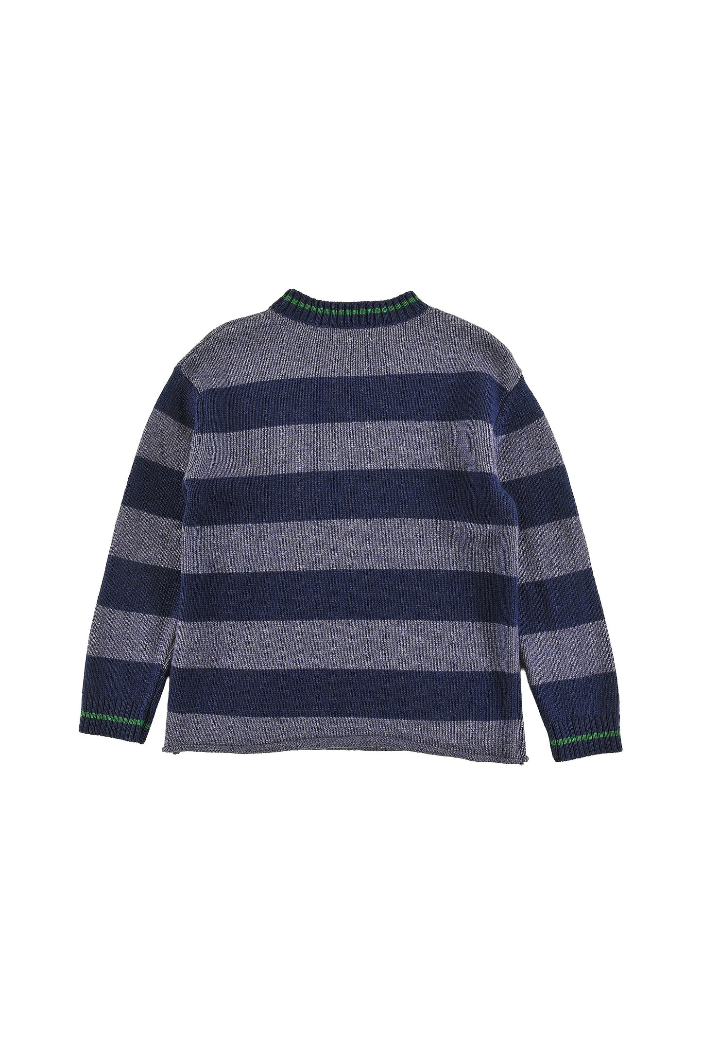 LOUD NAVY STRIPED PATCH SWEATER