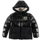 LOUD BLACK LOGO PUFFER COAT