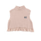 LOUD PALE PINK LOGO FRINGE TOP