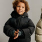 WHEAT NAVY CORDUROY PUFFER COAT