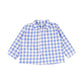 BIRINIT PETIT BLUE GINGHAM BLOUSE [Final Sale]