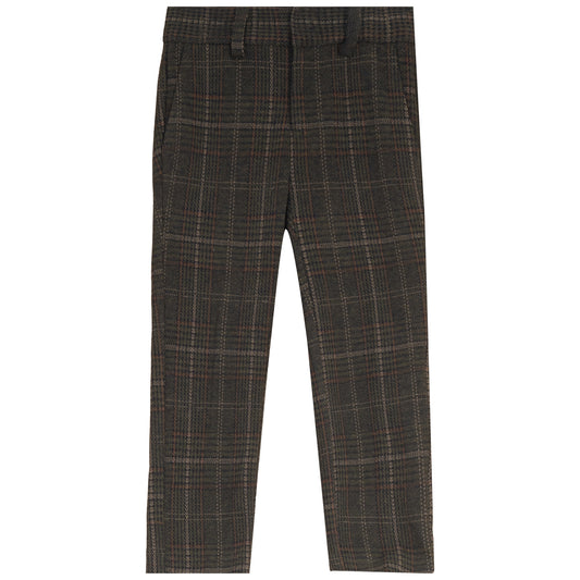 MANN OLIVE PLAID PANTS