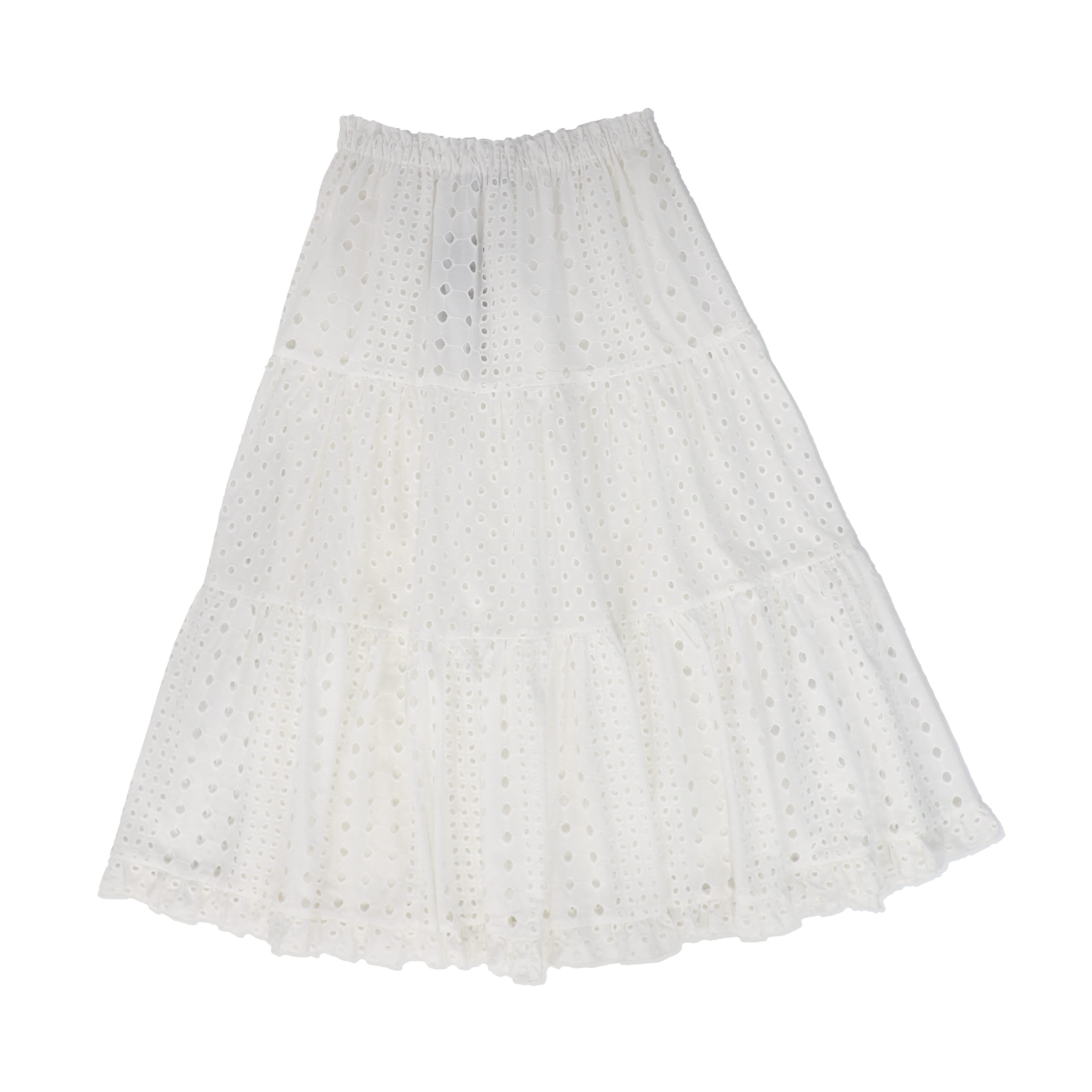 White ruffle skirt on sale 8x10