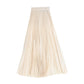 VENERA ARAPU BEIGE PLEATED MAXI SKIRT