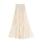 VENERA ARAPU BEIGE PLEATED MAXI SKIRT