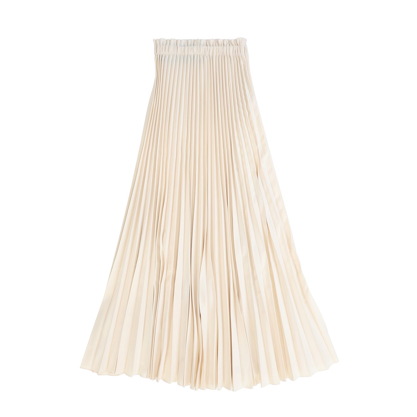 VENERA ARAPU BEIGE PLEATED MAXI SKIRT